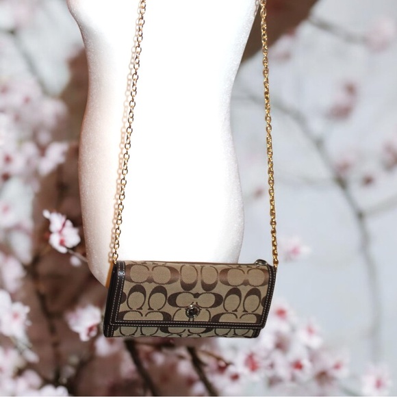 Coach Hamptons Signature Canvas Long Wallet with Checkbook - EUC - Picture 15 of 15